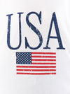 Airport Tee in USA Flag Graphic