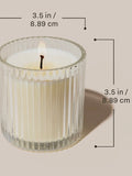 Christmas Candle Ribbed Jar 12oz