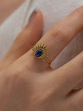 Fabienne Sun Stone Ring in Blue