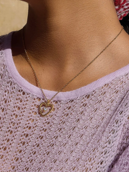 Freya CZ Heart Necklace