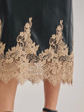 Sassy But Sweet Midi Skirt in Black
