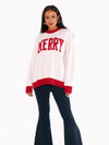 Classic Crewneck Sweater in Merry Graphic Knit