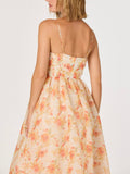 Janna Dress in Orange Floral