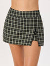 Tessa Skort in Black Green Plaid