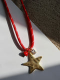 Lone Star Cord Necklace in Red