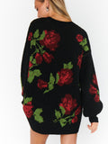 Summit Sweater in Send Me Roses Knit