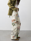 Fable Low Rise Printed Jean in Tofu Combo