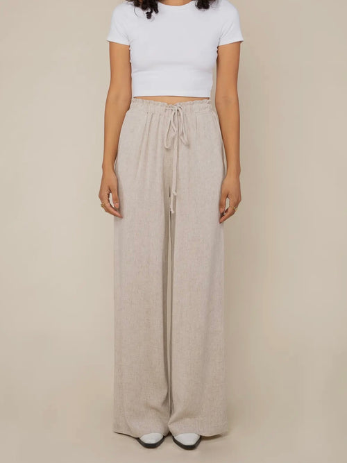 Let's Linen Pant in Natural