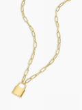 Kara Padlock Charm Necklace