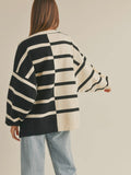 Yay! Stripes! Sweater in Black/Cream