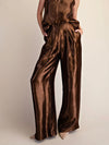Pedal To The Metal(lic) Pant in Brown