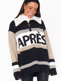 Weston Half Zip Pullover in Apres Stripe Knit