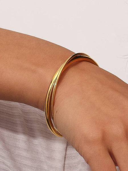Rivoli Crossover Cuff Bracelet