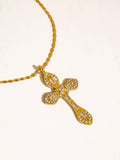 Axelle CZ Cross Necklace