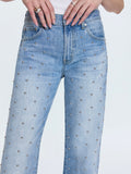 Lexi Mid Rise Bowed Jean in Aries