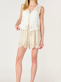 In the Suitcase Top in Off White & Beige