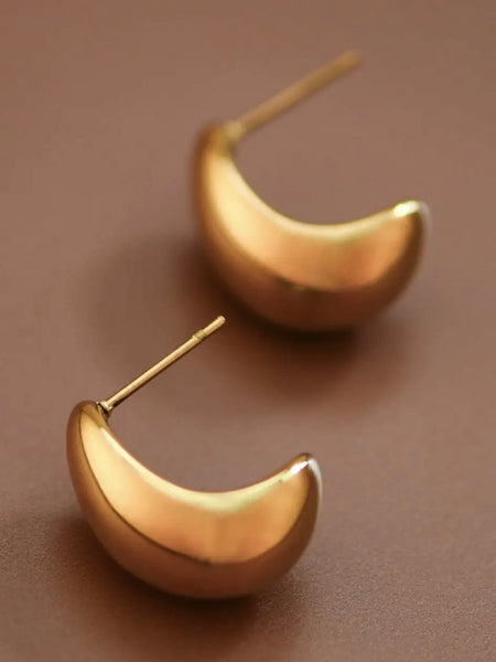 Gold Teardrop Studs