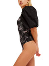 Prairie Rose Bodysuit in Black Combo