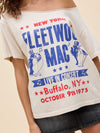 Fleetwood Mac Live in Concert Off The Shoulder Tee in Dirty White