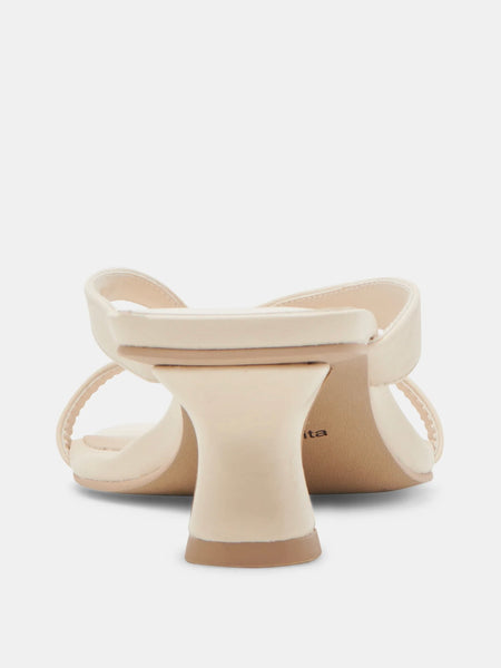 Brevel Heeled Sandal in Bone