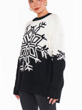 Stowe Sweater in Snowflake Knit