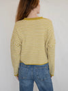Piper Cardigan in Dijon Stripe