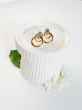 Capri Earrings in Two Tone