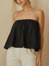 Full Swing Tube Top in Black