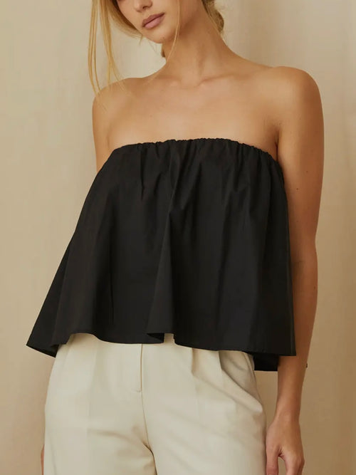 Full Swing Tube Top in Black