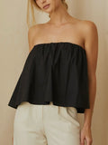 Full Swing Tube Top in Black