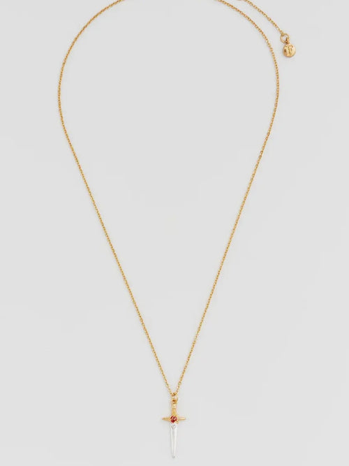 Rose Dagger Necklace