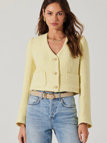 Marleigh Jacket in Lemon