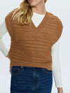 Marta Sweater Vest in Caramel