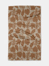 Autumnal Leaves Gold Tea Towel
