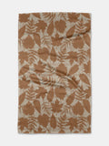 Autumnal Leaves Gold Tea Towel