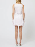 Oona Satin Asymmetrical Mini in Sweet Pink