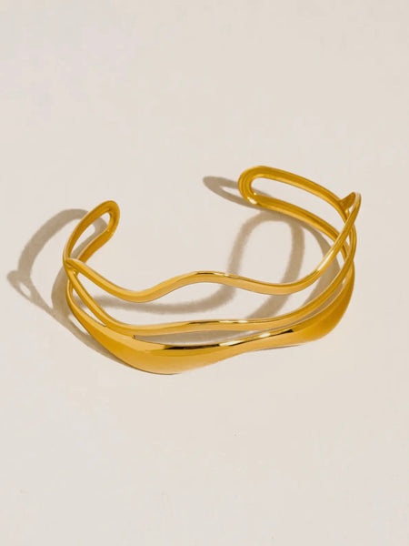 Delacour Wavy Cuff Bracelet