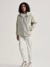 Denee Half Zip Sherpa Jacket in Agate Grey