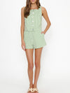 Maren Shorts in Green Gingham