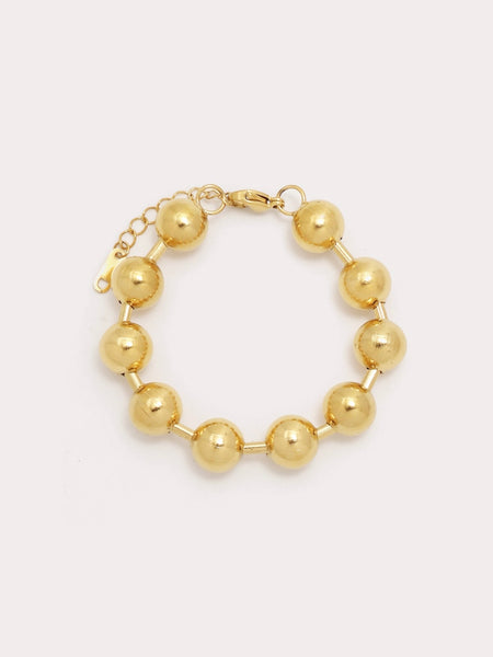 Ball Statement Bracelet in Gold