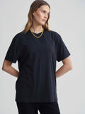 Leighton Boyfriend Tee in Black