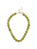 Palmera Beaded Necklace in Matcha Green Quartz