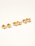 Purete Pearl & Oval CZ Stud Set