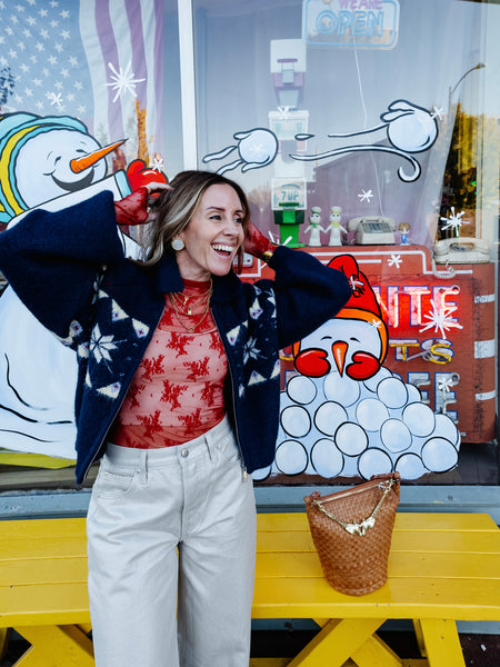 Screen Time Sweater in Navy