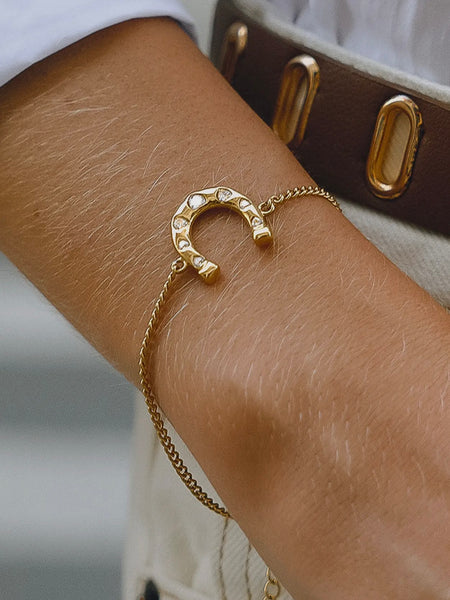 Tundra CZ Horseshoe Bracelet