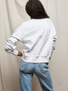 Bowen Button Sweatshirt in White