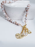 San Tropez Charm Necklace in Neutral