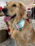 Flannel Dog Scarf in Evergreen