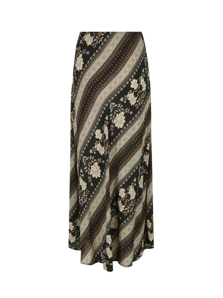 Petalwood Maxi Skirt in Nightfall