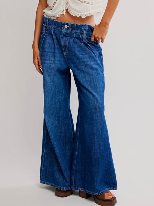 Forager Super Wide Leg Jeans in Nomad